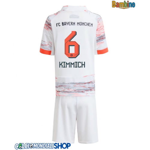Maglie da calcio Bayern Munich Joshua Kimmich #6 Seconda Maglia Bambino 2025-26 Manica Corta + Pantaloni corti)